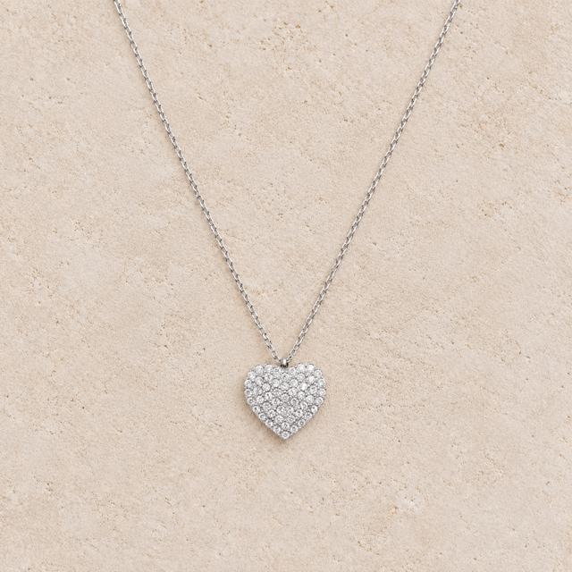 Hartjes Ketting met Strass
