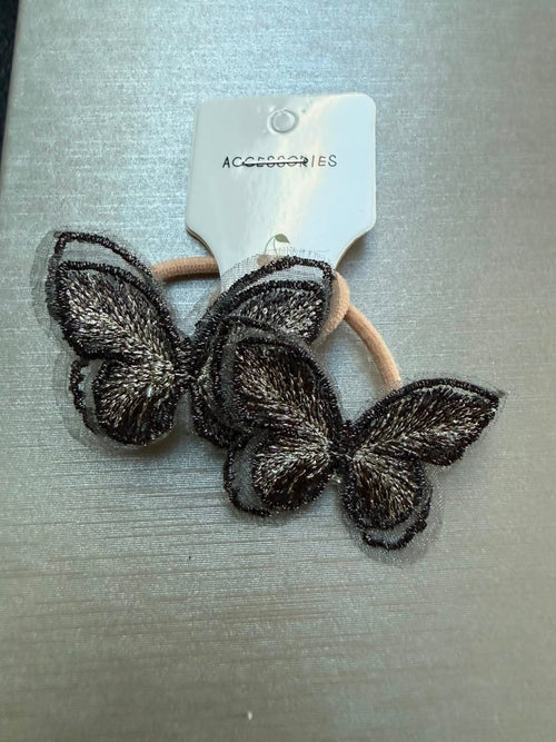 Glitter Vlinder Haarelastiek