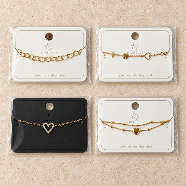 Stainless Steel Armband Goudkleurig - Diverse Modellen