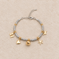 Zilverkleurige bedelarmband Lucky Charms