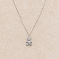 Hartjes ketting met strass voor een feestelijke look