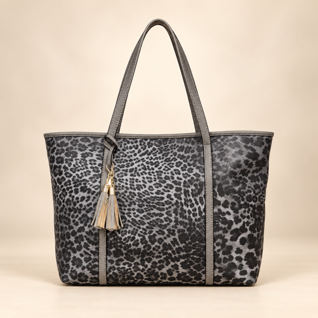 Ruime Shopper Met Luipaardprint.